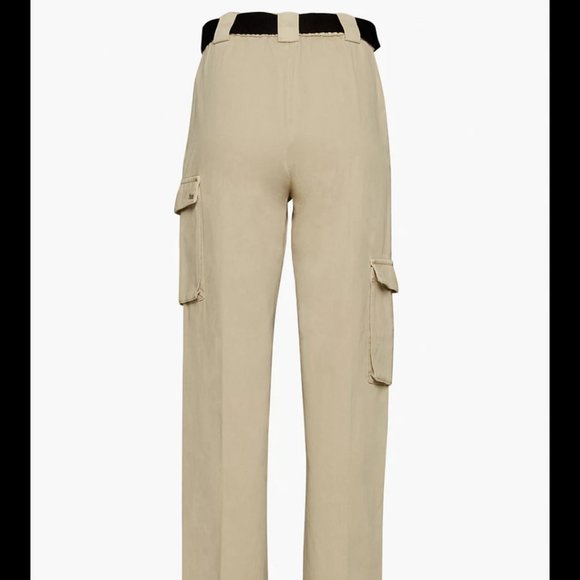 NWT Aritzia TNA Belted Cargo Pant Gd Humus Beige XS - Picture 7 of 13
